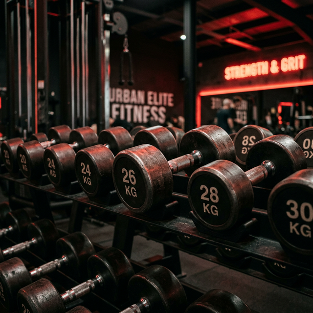 Heavy dumbbells