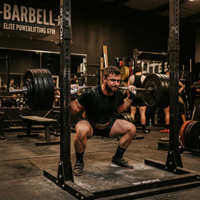Person doing squats